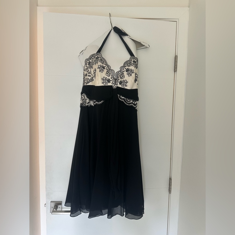 BCBG black/white dress (WORN ONCE)